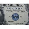 Image 2 : 1957 B Crisp Unc One Dollar Silver Certificate