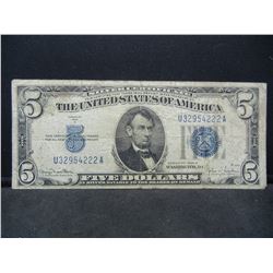 1934 D Five Dollar Silver Certificate
