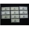 Image 1 : (10) 1957 One Dollar Silver Certificates, (4) 57, (3) 57 A, (3) 57 B