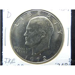 1972 D Gem BU Eisenhower Dollar