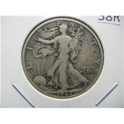 1942 S Walking Liberty Half Dollar