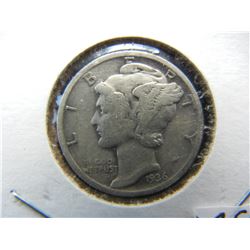 1936 Mercury Dime