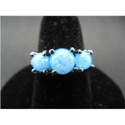 Blue Gem Ring, Fashion Jewelry Size 6 1/2