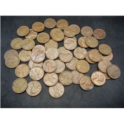 Lot  of 1940's and 50's Lincoln Wheat Cents