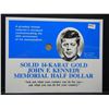 Image 1 : JFK Miniature Commemorative Coin  In Cardstock