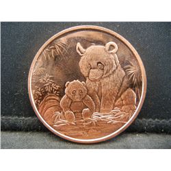 Copper Round .999 Bears