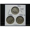 Image 1 : 1926 S, 41, 42, Mercury Dimes