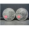 Image 1 : (2) 2013 Quarter from Canada "War of 1812 One Featuring de Salaberry & One Featuring Secord"