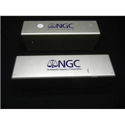 (2) Plastic NGC Graded Coin Cases