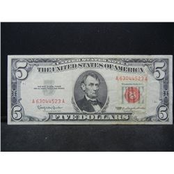 1963 Five Dollar  Red Seal