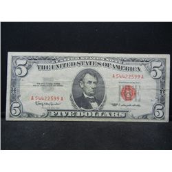 1963 Five Dollar  Red Seal