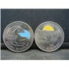 Image 1 : 2011 Quarter from Canada "Wildlife Preservation Colored Orca" & "Wildlife Preservation Colored Pereg