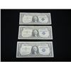 Image 1 : (3) 1957 One Dollar  Silver Certificates