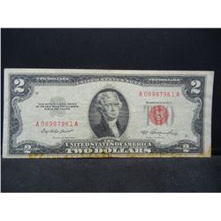 1953 Two Dollar Red Seal