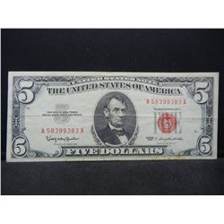 1963 Five Dollar Red Seal