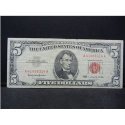 1963 Five Dollar Red Seal