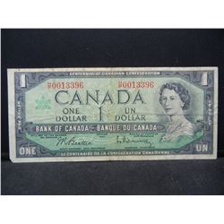 1967 Canadian Dollar Banknote