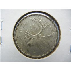 1968 Canadian Silver Quarter "Elizabeth II Dei Gratia Regina" 2nd Portrait .500 Silver