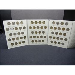 Jefferson Nickel Album from 1938 to 1961 Only missing 1939 D (65) Coins