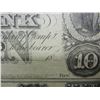 Image 3 : 1800's Canal Bank Un-Cut Sheet of $10 Notes