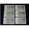 Image 1 : 1922 German 10,000 Reichbanknote - A thru F - Lot of 6