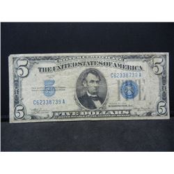 1934 Five Dollar Silver Certificate