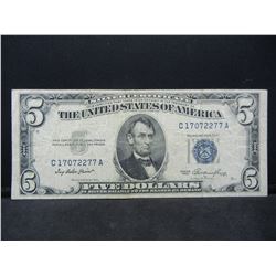 1953 Five Dollar Silver Certificate