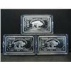 Image 1 : Clad 3 One Troy Ounce German Silver Buffalo Collector Bars Clad