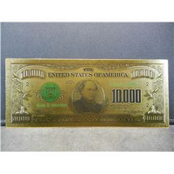 Series 1928 Gold Certificate $10,000 24K Gold Foil Note (Not Legal Tender)