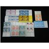 Image 1 : 10 vintage Unused Plate Block Stamps