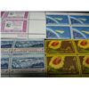 Image 2 : 10 vintage Unused Plate Block Stamps