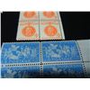 Image 3 : 10 vintage Unused Plate Block Stamps