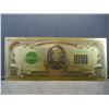 Image 1 : Series 1928 $1,000  Gold Certificate 24K Gold Foil Note (Not Legal Tender)