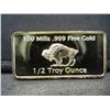 Image 2 : Clad 1/2 Troy Ounce 100 Mills Fine Gold Buffalo Collector Bar Clad
