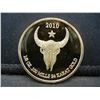 Image 2 : Clad 2010 1/2 Oz .100 Mills 24 Karat Sitting Bull Collector Bar Clad