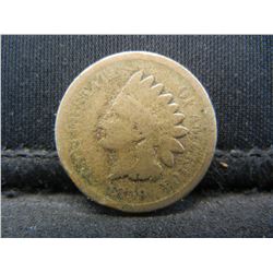 1859 1st Year of Issue Indian Cent