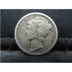 1916 Mercury Dime