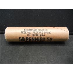 1964 P Original Bank Wrapped Roll Lincoln Cents