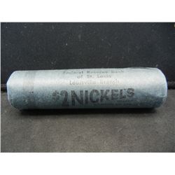 1962 D Bank Wrapped Roll Jefferson Nickels