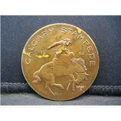 1963 Calgary Alberta Canada Stampede City Souvenir Dollar