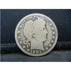 1901 Barber Quarter Better Date