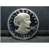 Image 1 : 1981 S Gem Proof Susan B Anthony Dollar