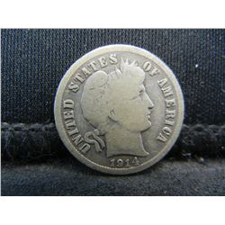 1914 D Barber Dime