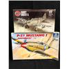 Image 1 : 1:72 SCALE UNASSEMBLED MODEL KIT LOT (FAIREY FIREFLY 5, P-51 MUSTANG I "RAZORBACK")