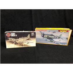 1:72 SCALE UNASSEMBLED MODEL KIT LOT (FAIREY FIREFLY 5, HAWKER SEA FURY)