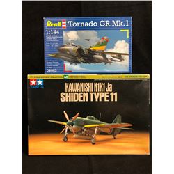 UNASSEMBLED MODEL KIT LOT (TORNADO GR.MK 1, KAWANISHI N1K1 JA SHIDEN TYPE 11)