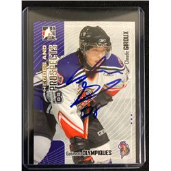 CLAUDE GIROUX SIGNED ITG HEROES & PROSPECTS HOCKEY CARD