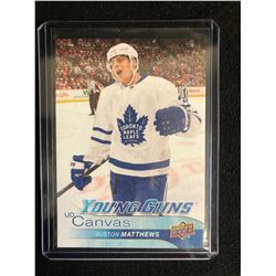 AUSTON MATTHEWS 2016-17 Upper Deck Series II Canvas Young Guns