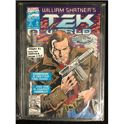 TEK WORLD #1 (MARVEL COMICS) SIGNED BY WILLIAM SHATNER