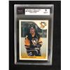 Image 1 : 1985-86 O-Pee-Chee #9 Mario Lemieux Rookie (9 MINT)
